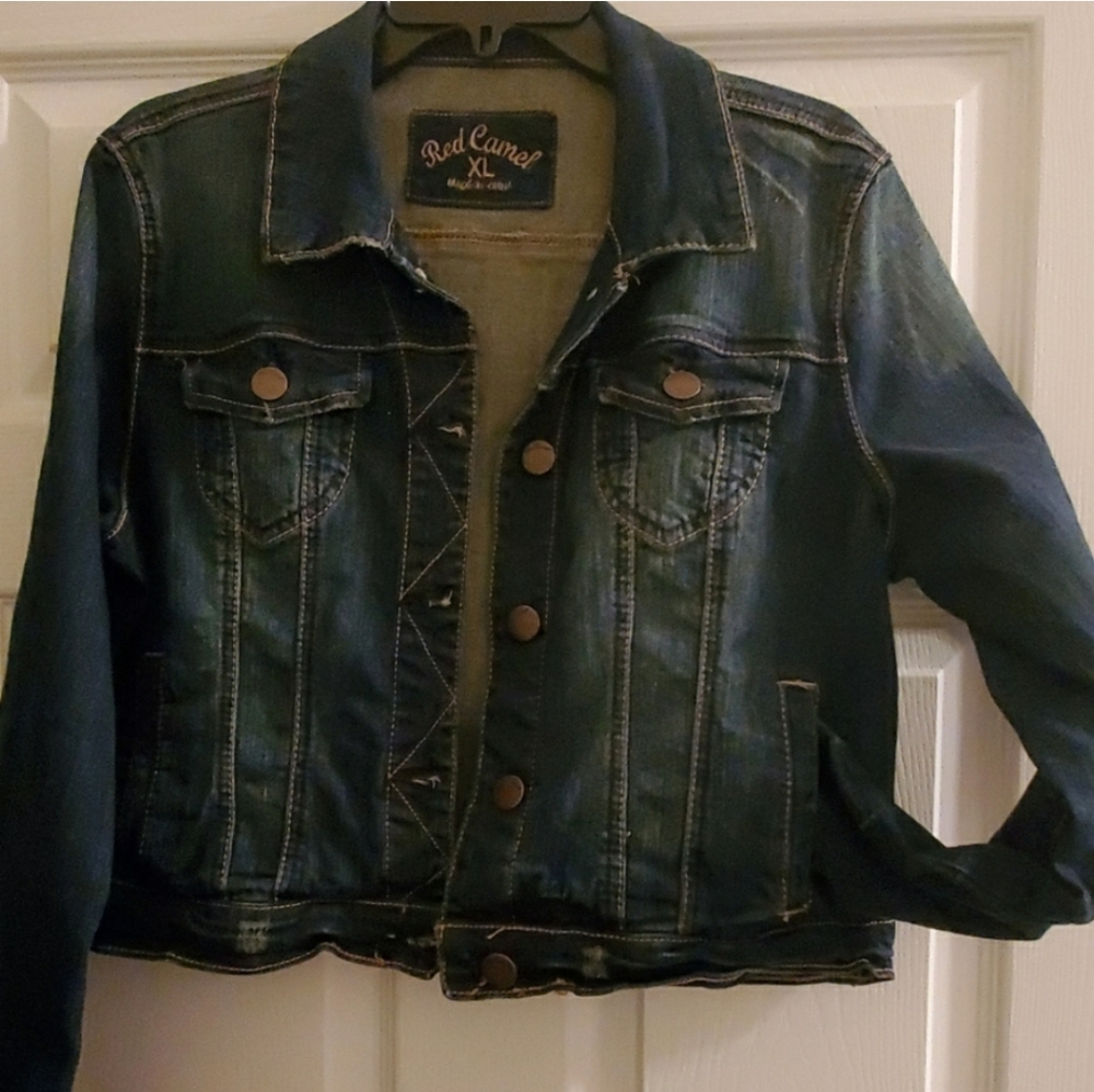 Red Camel Jean jacket  size XL - Picture 2 of 2